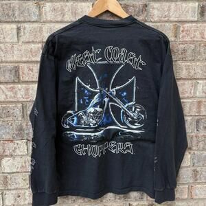 Vintage blue flame West Coast Choppers longsleeve